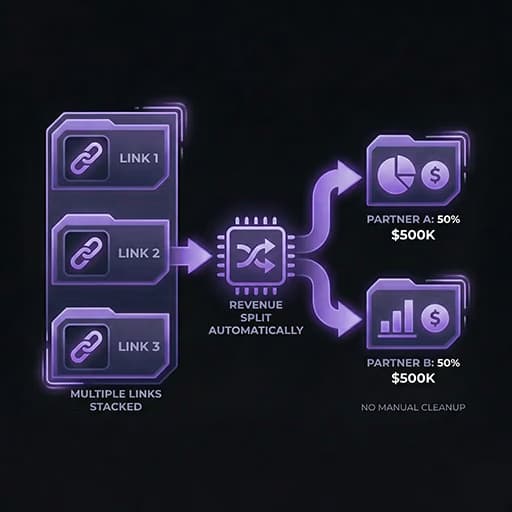 Link stacking revenue logic illustration