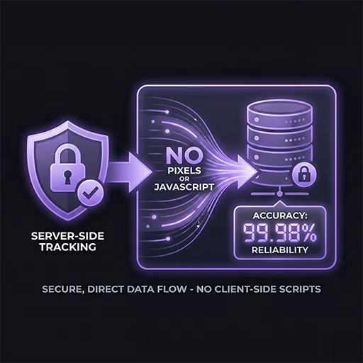 Server-side deterministic tracking illustration